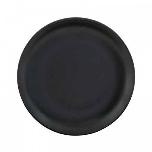 Черная фарфоровая тарелка